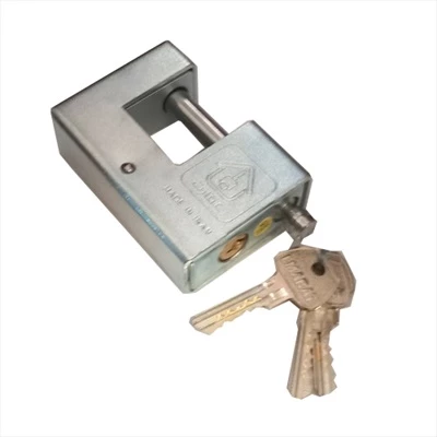 قفل کتابی سایز ۹۰ کلید دو شیار برند عمارت